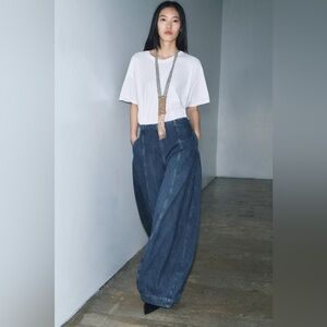 Zara ZW COLLECTION HIGH-WAIST BALLOON JEANS